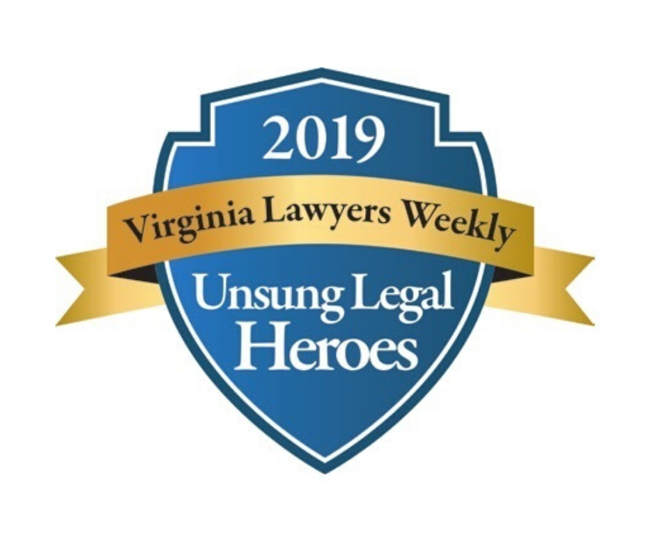 Congratulations to Verena Weinstein, who was named one of Virginia Lawyers Weekly’s Unsung Heroes for 2019!